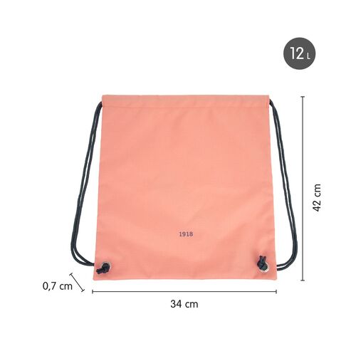 BOLSA MOCHILA DE TIRAS COLECCIÓN 430 SINCE 1918. ROSA. MILÁN.