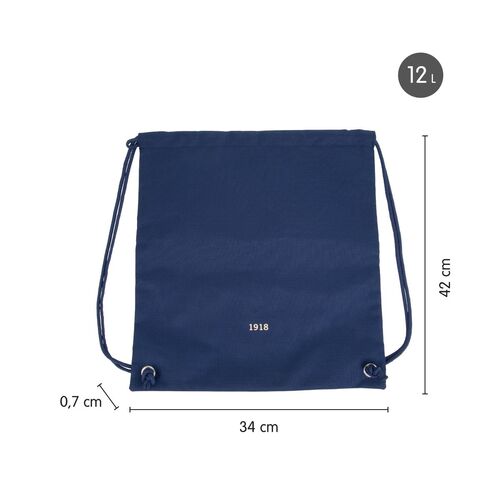 BOLSA MOCHILA DE TIRAS COLECCIÓN 430 SINCE 1918. AZUL. MILÁN.