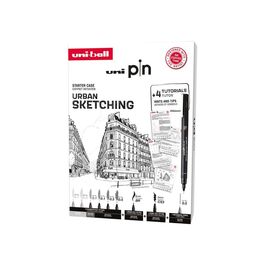 ROTULADOR CALIBRADO. SET CASE URBAN SKETCHING UNIBALL.