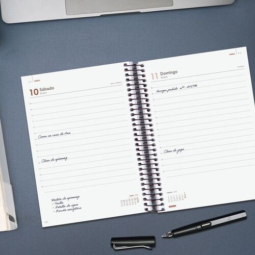 AGENDA  2026 OPAQUE E10 DP NEGRO. FINOCAM.