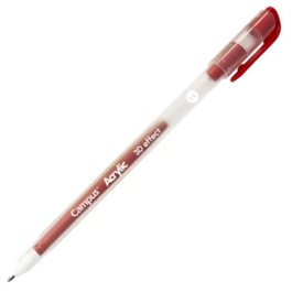 BOLIGRAFO ACRILICO CAMPUS ACRYLIC 3D. ROJO.