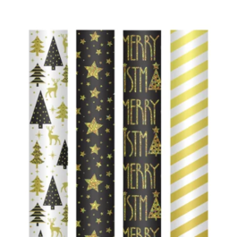 PAPEL DE REGALO NAVIDAD. CALIDAD EXTRA. 4 METROS. CAMPUS.