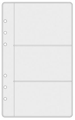 RECAMBIO AGENDA R566 OPEN 500 117x181 FUNDA para 3 TARJETAS 6 uds. FINOCAM.