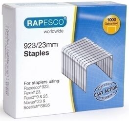 GRAPAS RAPESCO GRAN CAPACIDAD 923/23 mm. GALVANIZADAS caja de 1000