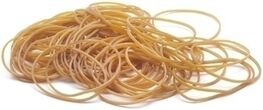 GOMAS ELASTICAS. CAJA 100 gr 80 mm