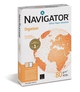 PAPEL A4 NAVIGATOR 80g 500h 4 TALADROS.