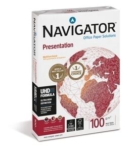 PAPEL A4 NAVIGATOR 100g 500h PRESENTAT.