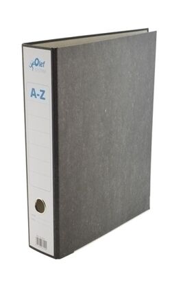 ARCHIVADOR A-Z OLEF NEGRO CUARTO NATURAL 75mm