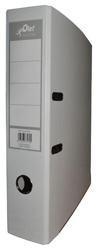 ARCHIVADOR OLEF COLOR A4 75MM (LOMO ANCHO) GRIS