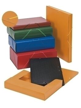 CARPETA DE PROYECTOS FOLIO C.GOMAS LOMO 9CM. COLOR ROJO.