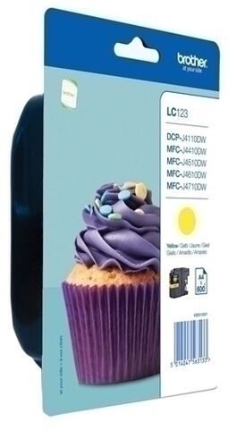 BROTHER LC123 AMARILLO ORIGINAL