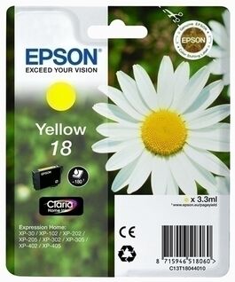 EPSON 18 AMARILLO ORIGINAL