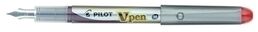 PLUMA PILOT V-PEN SILVER tinta ROJA