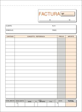 TALONARIO FACTURAS 4 NATU DUPLI LOAN