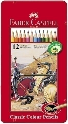 LAPICES COLOR FABER CASTELL  est.METAL 12
