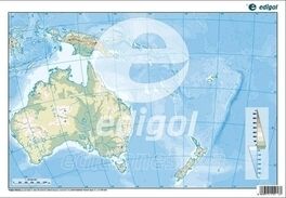 MAPA MUDO OCEANIA FISICO