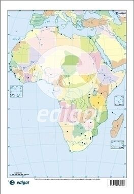MAPA MUDO AFRICA POLITICO