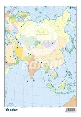 MAPA MUDO ASIA POLITICO