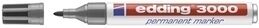 MARCADOR PERMANENTE EDDING 3000 CONICO GRIS