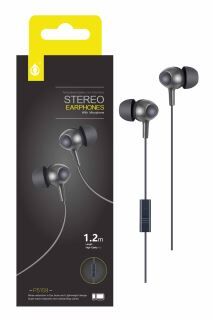 AURICULARES CON MICRÓFONO METAL P5159 GRIS