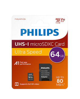 MICROSD XC CLASE 10 64GB PHILIPS