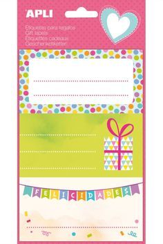 ETIQUETAS ADHESIVAS PARA REGALOS APLI 14465