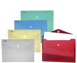 SOBRE PLASTICO VELCRO T. OCTAVO AMARILLO