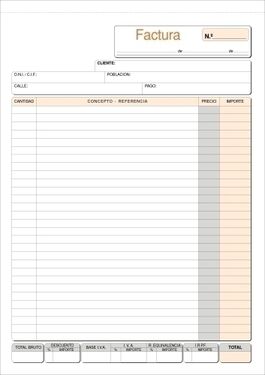 TALONARIO FACTURAS FOLIO TRIPLICADO LOAN MOD. T-90