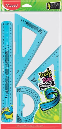 JUEGO DE REGLAS MAPED TWIST´N FLEX 4 PIEZAS