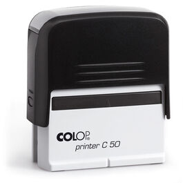 SELLO AUTOMATICO PERSONALIZADO PRINTER 50 AZUL-NEGRO-ROJO IMPRESION 30x69MM