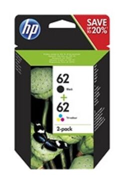 HP 62 NEGRO + HP 62 COLOR ORIGINAL PACK