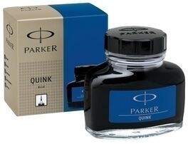 TINTA PARA PLUMA QUINK. COLOR AZUL. PARKER.