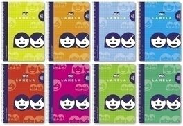 BLOC TAMAÑO FOLIO CON ESPIRAL. CUADRICULA 4MM CUADROVIA. LAMELA.