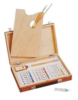 MALETIN PINTURAS AL ÓLEO.  ARTES.