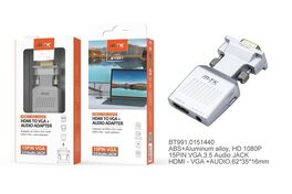 ADAPTADOR HDMI A VGA + AUDIO. MTK.