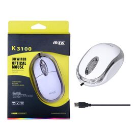 RATÓN OPTICO USB MTK K3100 BLANCO