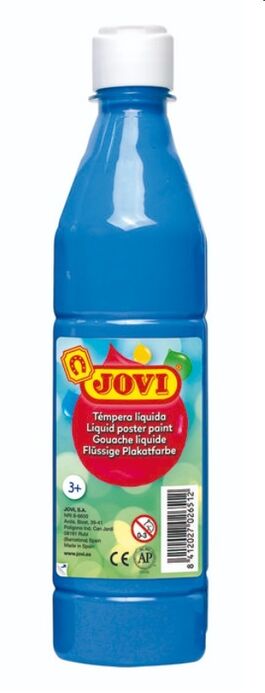 TEMPERA JOVI 500ML AZUL CYAN