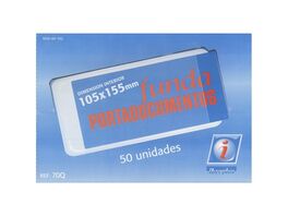 FUNDA CARNET 105x155  PVC CRISTAL IBERPLAS