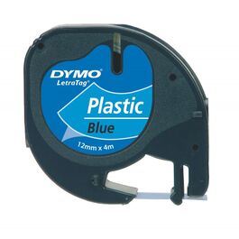 CINTA DYMO TAG 12X4 PLASTICO AZUL