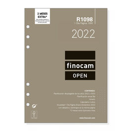 RECAMBIO DE AGENDA FINOCAM R1098 DIA PAGINA ANUAL OPEN 2026