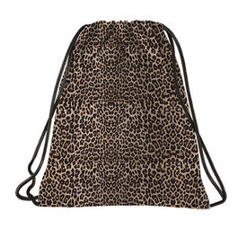 SACO BACK UP LEOPARDO MARRON