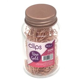 FRASCO 60 CLIPS DOHE de 50 mm ROSE GOLDEN