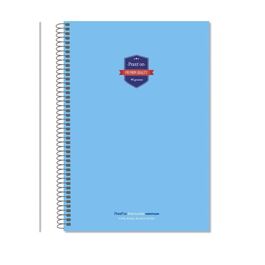 BLOCK PRAXTON T.FOLIO T.PLÁSTICO COLOR AZUL 80H 90GRS CUADRÍCULA. 4X4.